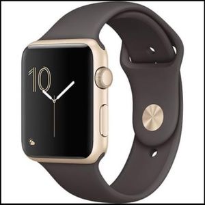 Genuine Apple Watch Silicone Band - 42mm - Brown